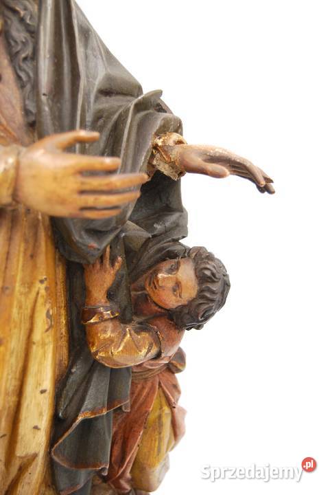 Piękna drewniana rzeźba Maria Immaculata XVIII w Poznań