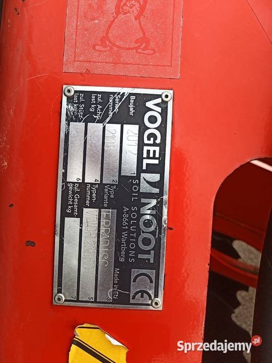 Brona Talerzowa Vogel Noot TerraDisc Pro 3 m lubelskie Niedrzwica Duża