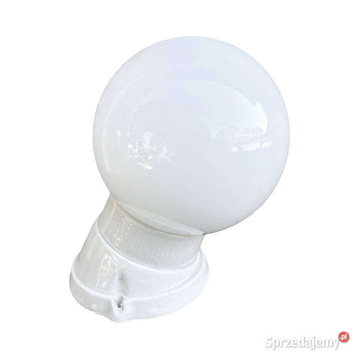 Kinkiet biały industrialny Lindner Niemcy lata Warszawa