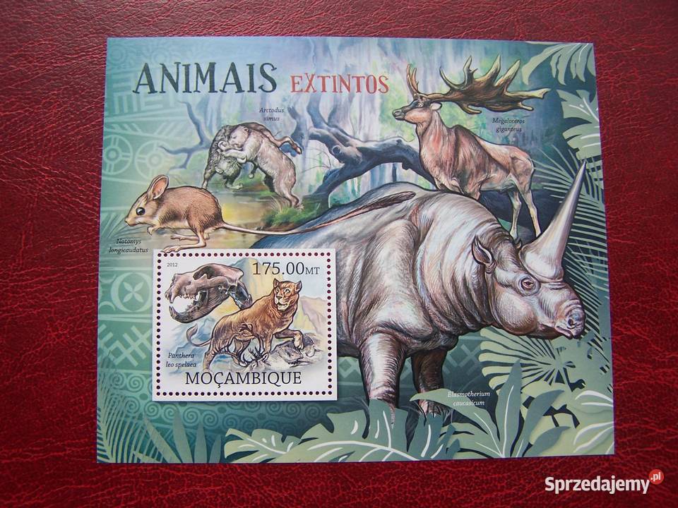 Mozambik 2012 MNH Fauna Wymarłe zwierzęta