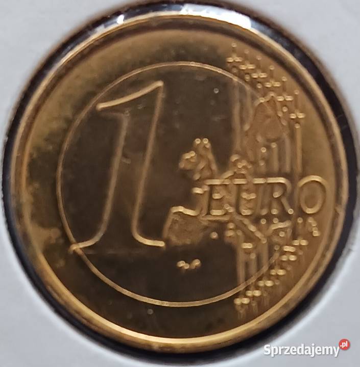 1 Euro Monako 2001 r pokryte złotem rzadkość Numizmatyka