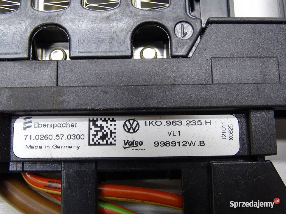 NAGRZEWNICA GRZAŁKA ELEKTRYCZNA VW PASSAT B7 CC