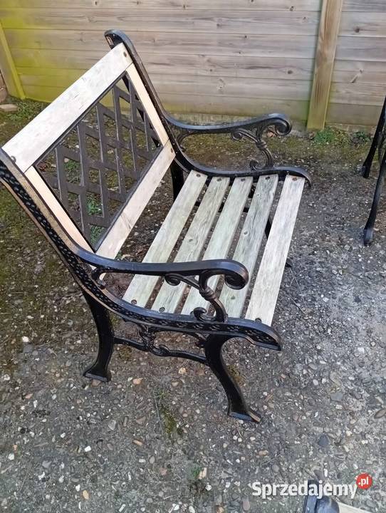 Zestaw ozdobnych mebli ogrodowych z ciężkiego Podławki