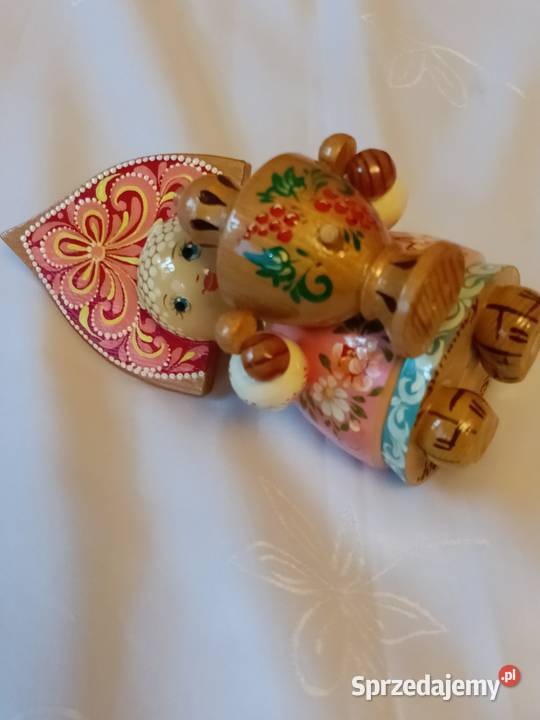 lalka drewniana made in ZSRR Gliwice