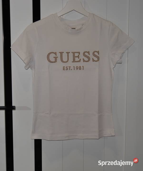 Guess śliczna bluzeczka metaliczna nitka 34 XS Inny materiał Wrocław sprzedam