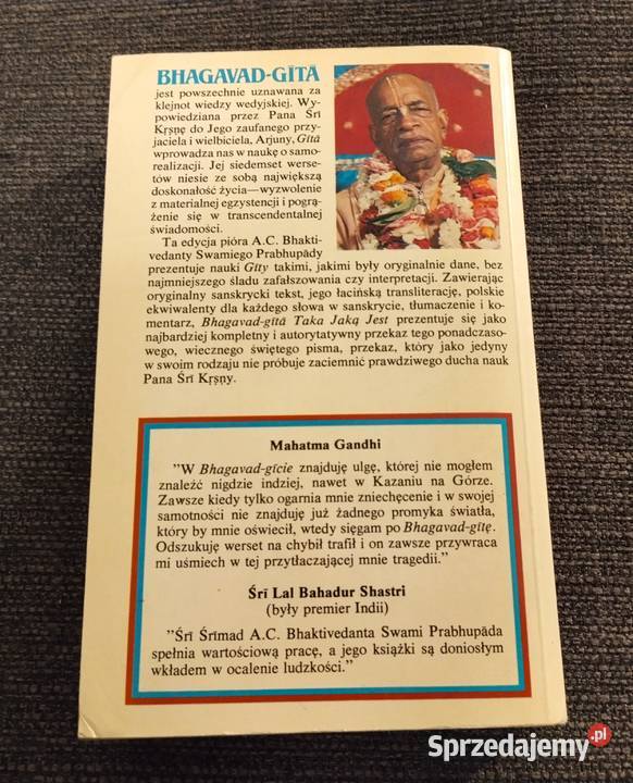 BhagavadGita taka jaką jest Śri Śrimad Książki i Podręczniki warmińsko-mazurskie Olsztyn
