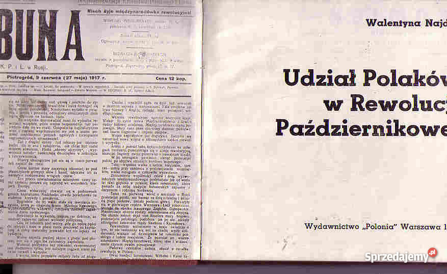 4483 UDZIAŁ POLAKÓW W REWOLUCJI PAŹDZIERNIKOWEJ Książki i Podręczniki Czyrna