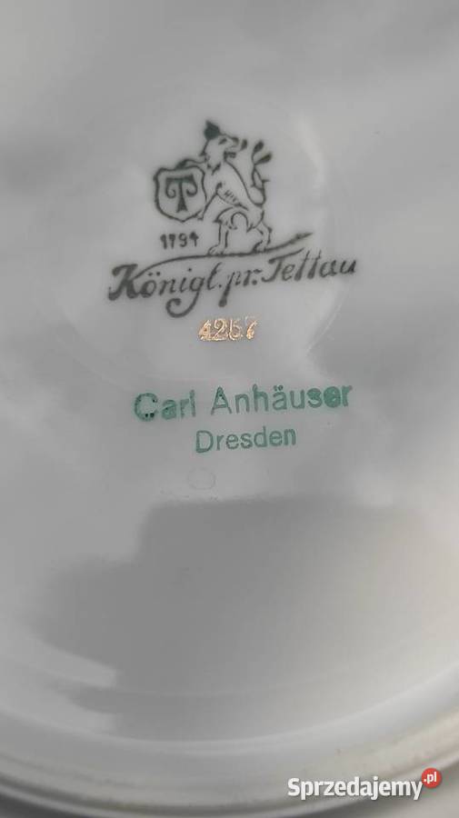 Kniglich Tettau privilegierte Porcelana Porcelana i szkło Pabianice sprzedam