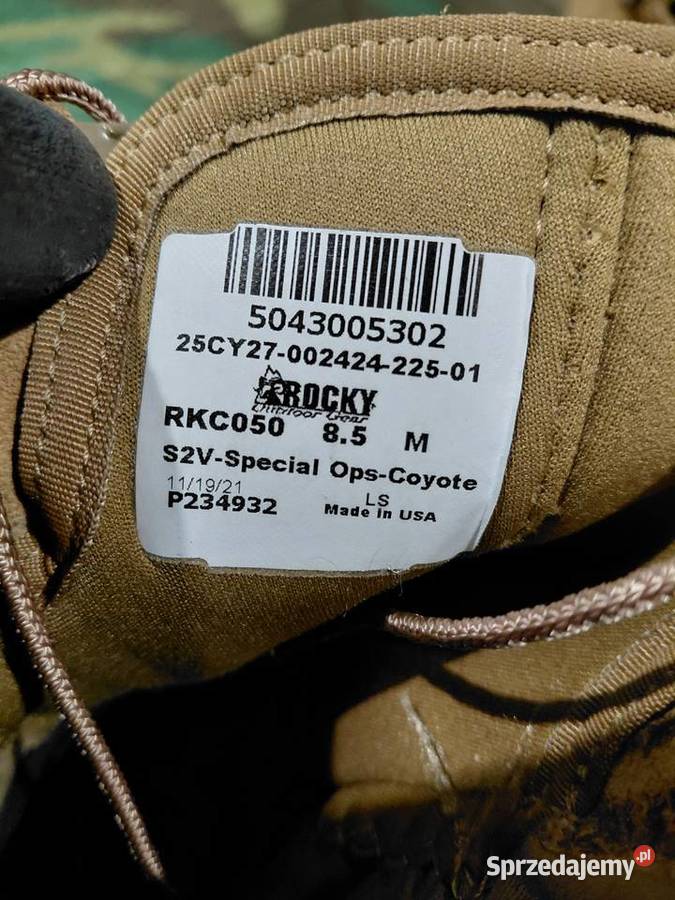 Buty Rocky S2V Special Ops coyote 85M Militaria Wrocław