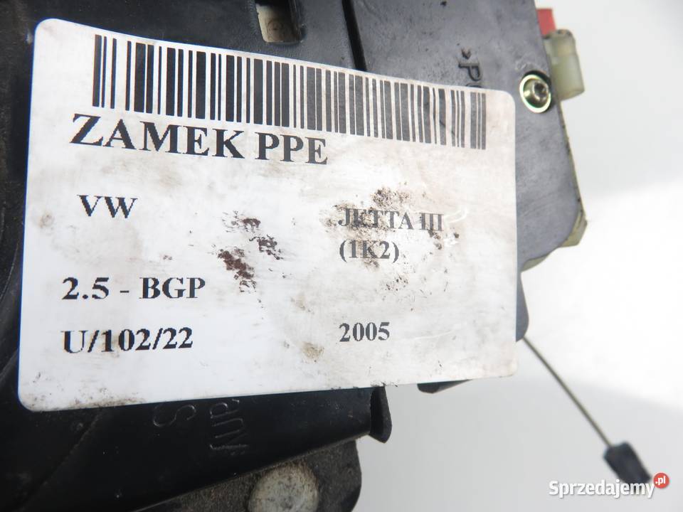 ZAMEK PRAWY PRZEDNI VW JETTA III 1K2 3B1837016AA osobowe małopolskie