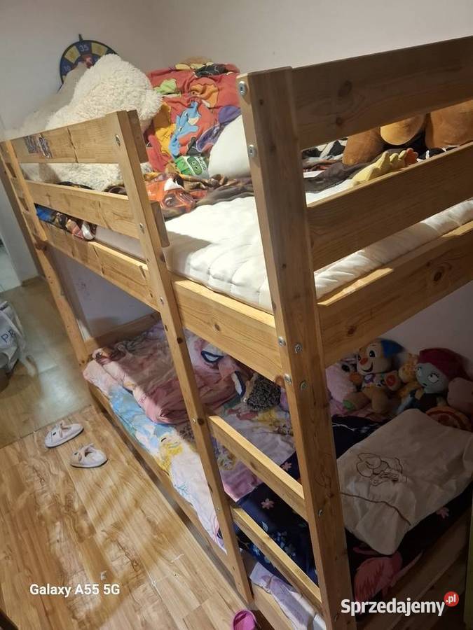 Łóżko piętrowe Mydal 90x200 z materacami Łóżka Bydgoszcz