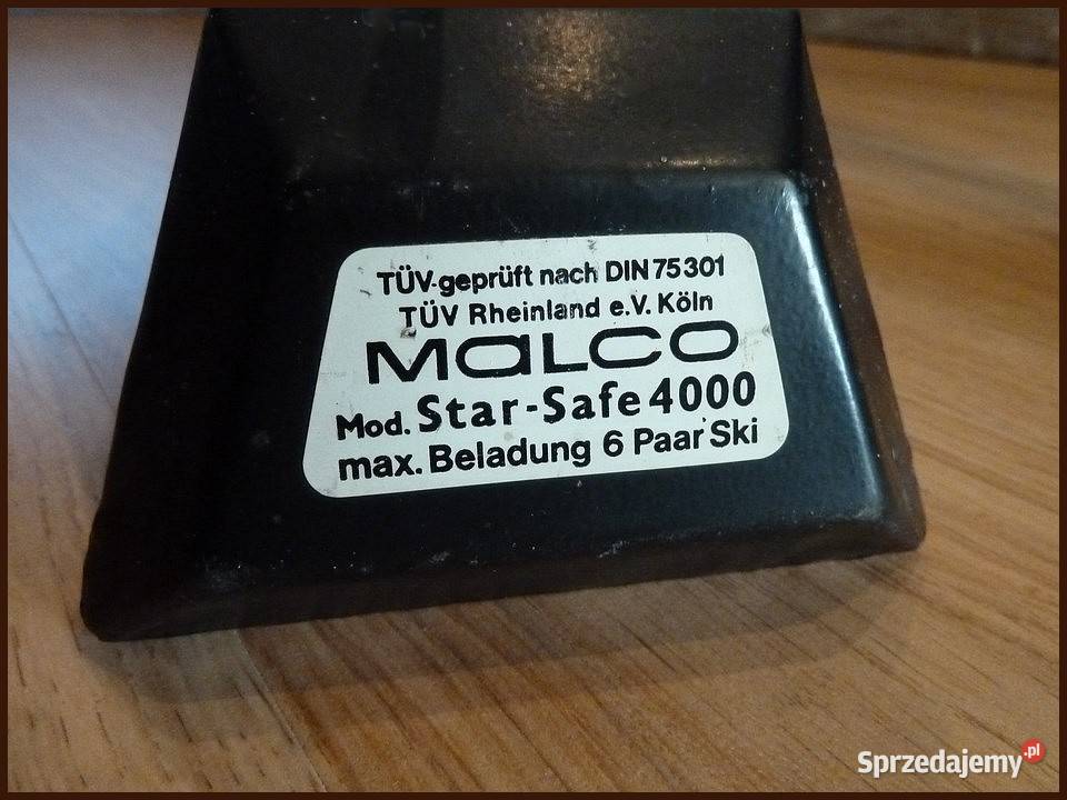 Kompletny Bagażnik na narty 6 par MALCO StarSafe podkarpackie Rzeszów sprzedam