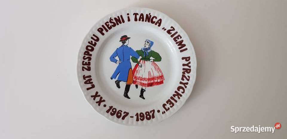 Talerz okazjonalny włocławek Zespół Pieśni i mazowieckie Warszawa