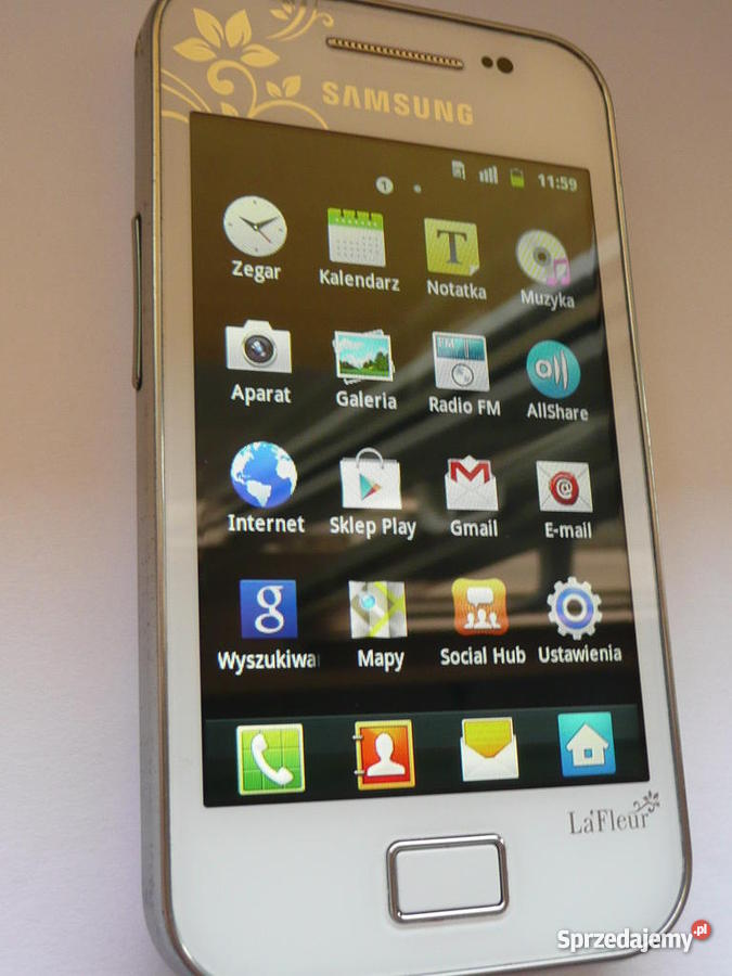 SAMSUNG GALAXY ACE LA FLEUR GT 5830i kobiety standardowa śląskie sprzedam