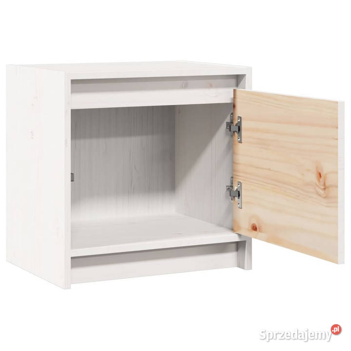 Szafka nocna biała 40x305x40 lite drewno sosnowe Warszawa sprzedam