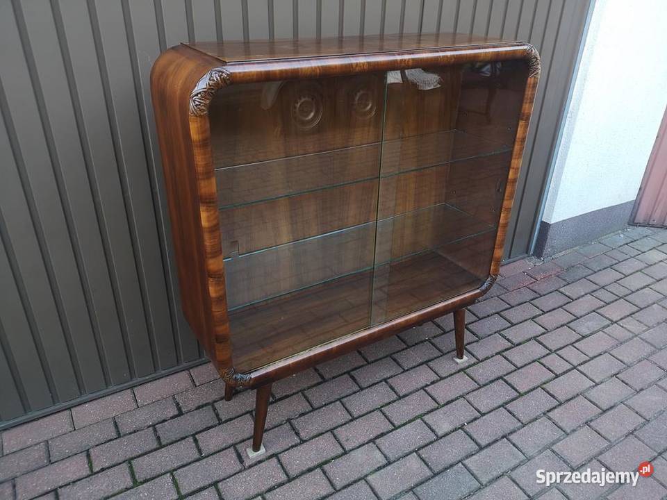 Witryna Biblioteka Serwantka ARTDECO Orzech wielkopolskie Swarzędz