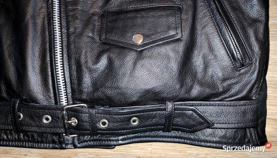 Ramoneska Kurtka Motocyklowa Skórzana L