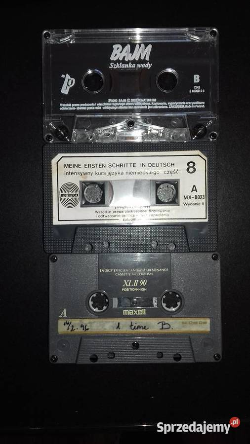 Kasety magnetofonowe 3 sztuki