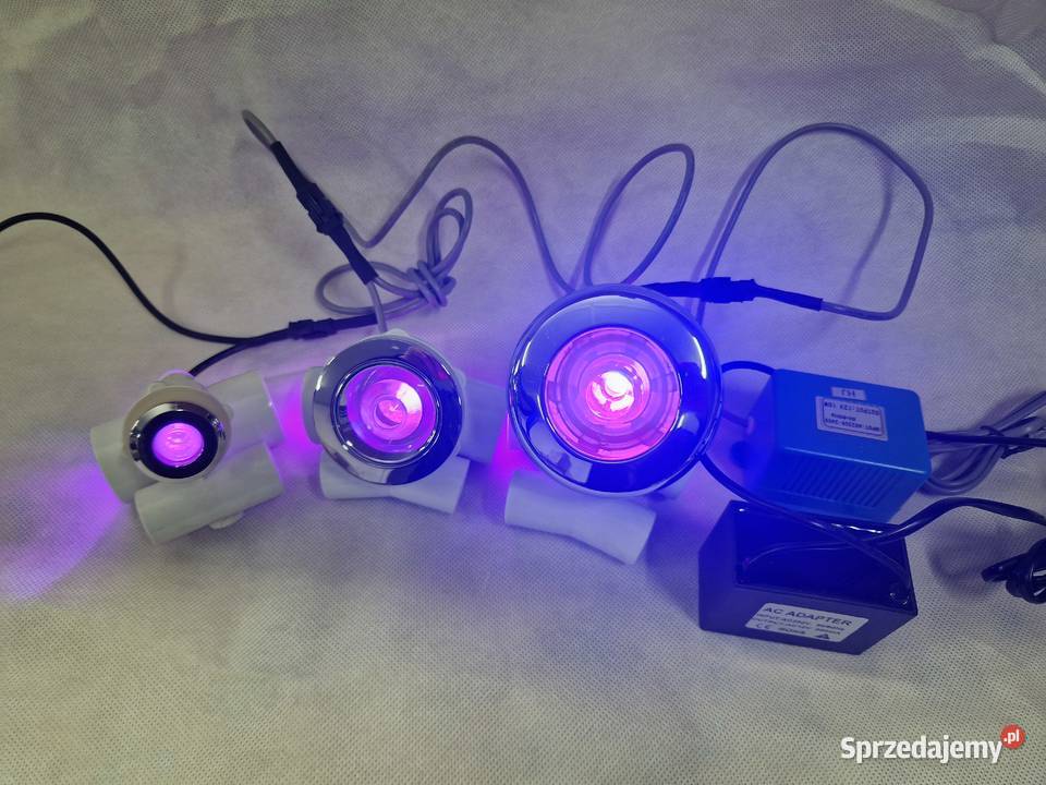 Dysza hydromasażu LED D 90mm 6 sz komplet Olkusz