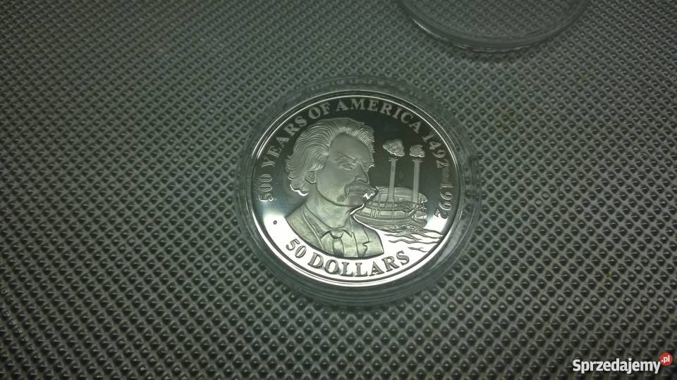Moneta Wyspy Cooka 50 dolarów 1990 Warszawa
