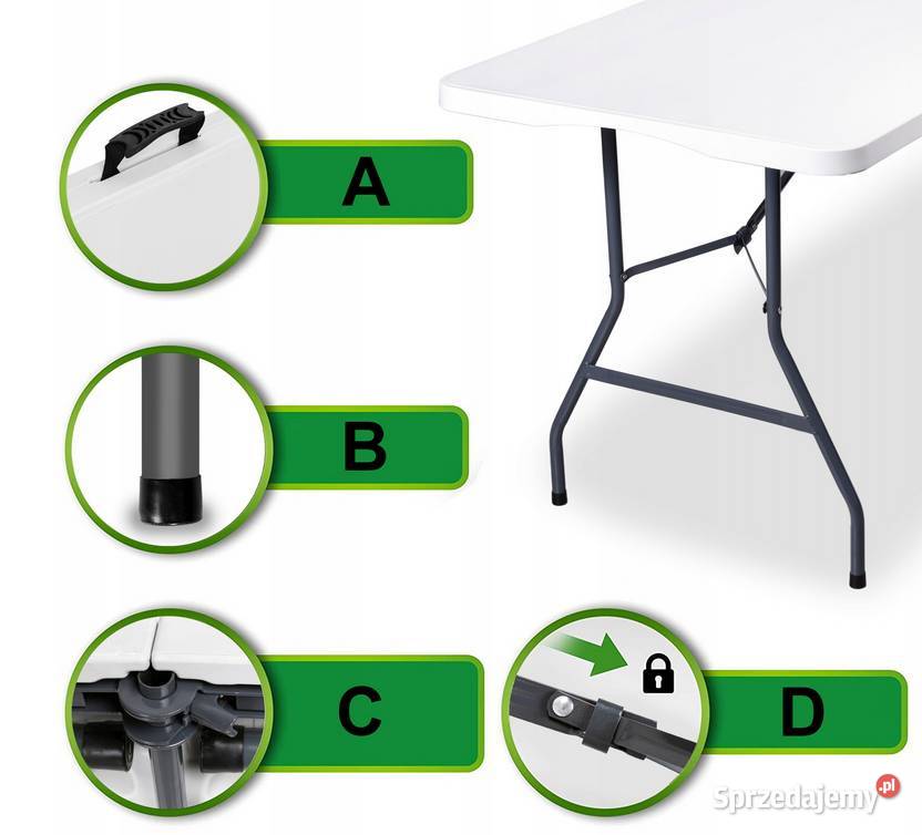 Stół kateringowy bankietowy składany ogrodowy Choroszcz