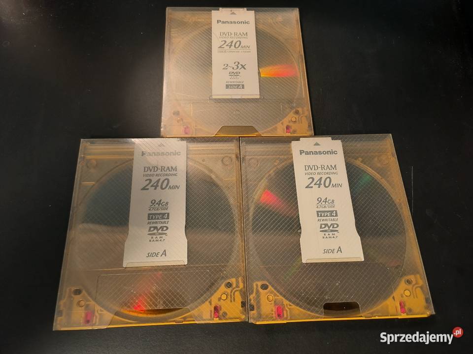 Panasonic płyty DVDRAM 96GB 240min Type 4