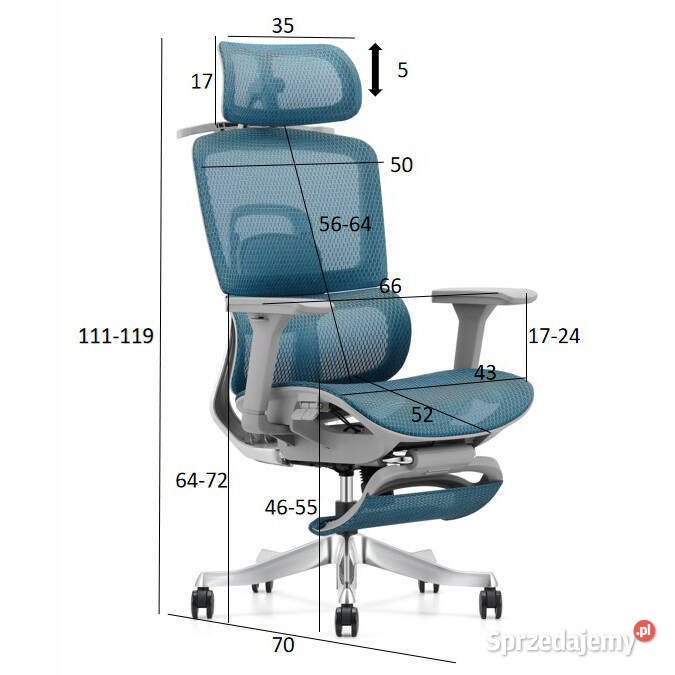 Fotel ergonomiczny ANGEL biurowy obrotowy Homer Jarosław