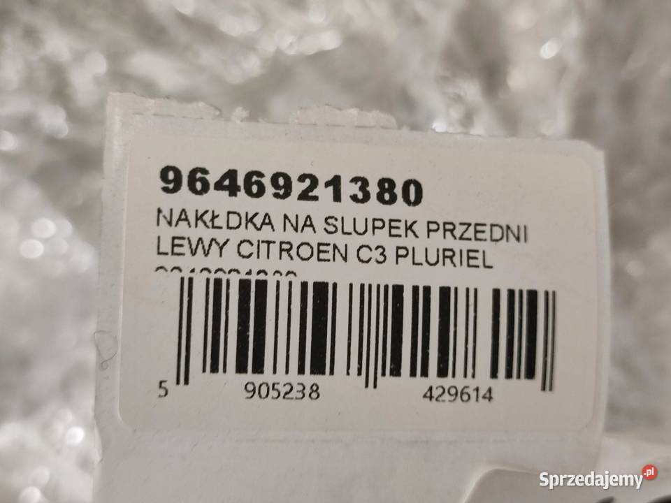 NAKŁADKA SŁUPKA LEWY PRZÓD CITROEN C3 PLURIEL sprzedam