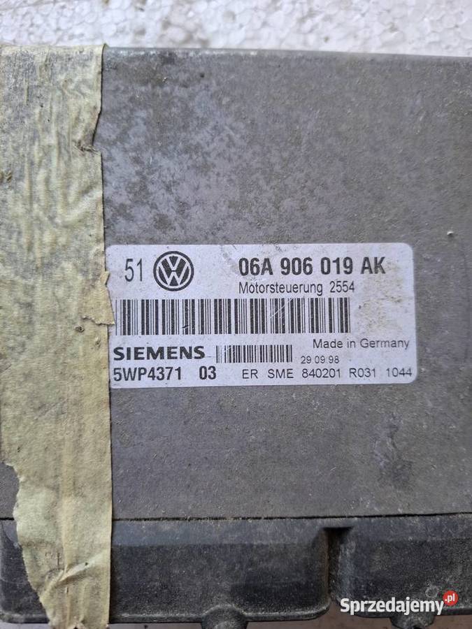 Komputer Sterwonik Silnika Volkswagen Golf 4 osobowe Wisznice