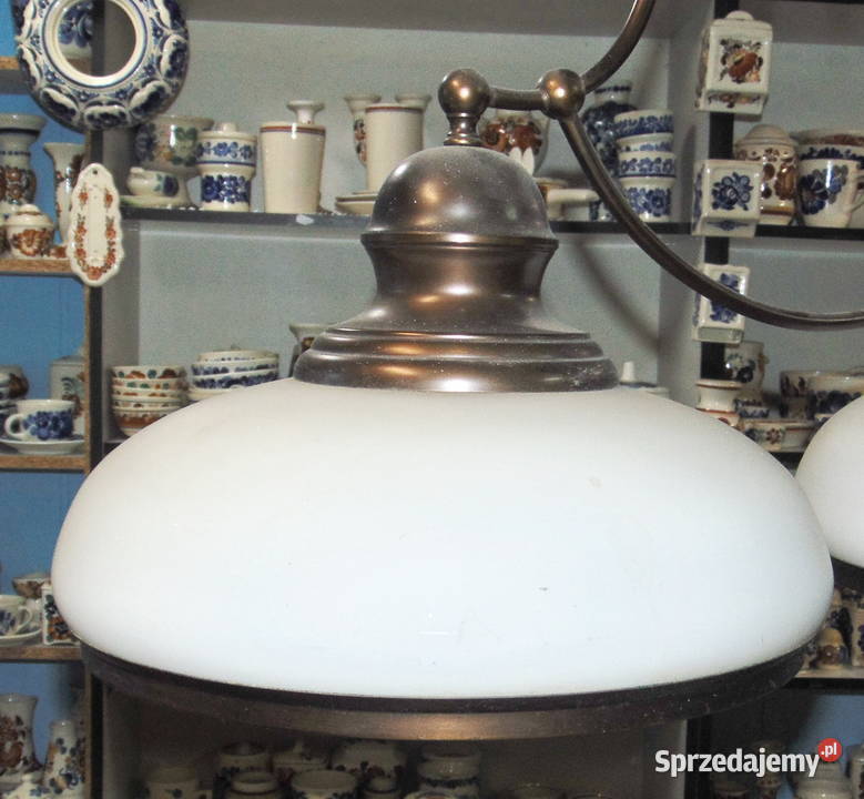 Duży Podwójny Żyrandol PRL Włocławek sprzedam