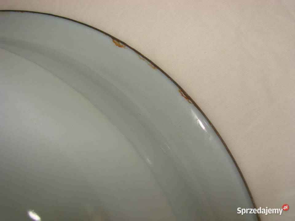 duża emaliowana miska PRL Pruszcz Gdański