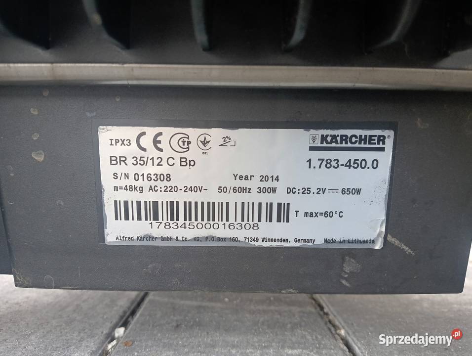 Szorowarka Myjka Karcher BR 3512 C Bateryjna Radom sprzedam