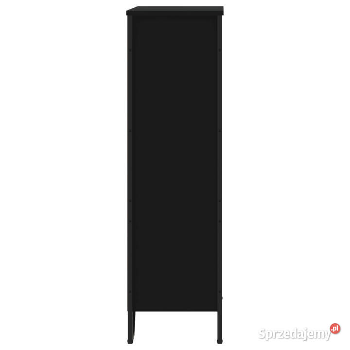 Regał czarny 80x31x106 materiał drewnopochodny Warszawa