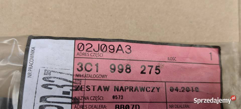 3C1998275 ZESTAW NAPRAWCZY OE VW Skoda SEAT
