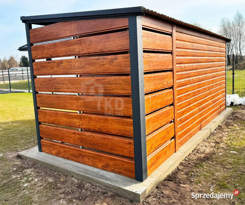 Domek ogrodowy 4x25 m wiata 1x25 m drzwi okno Elbląg sprzedam