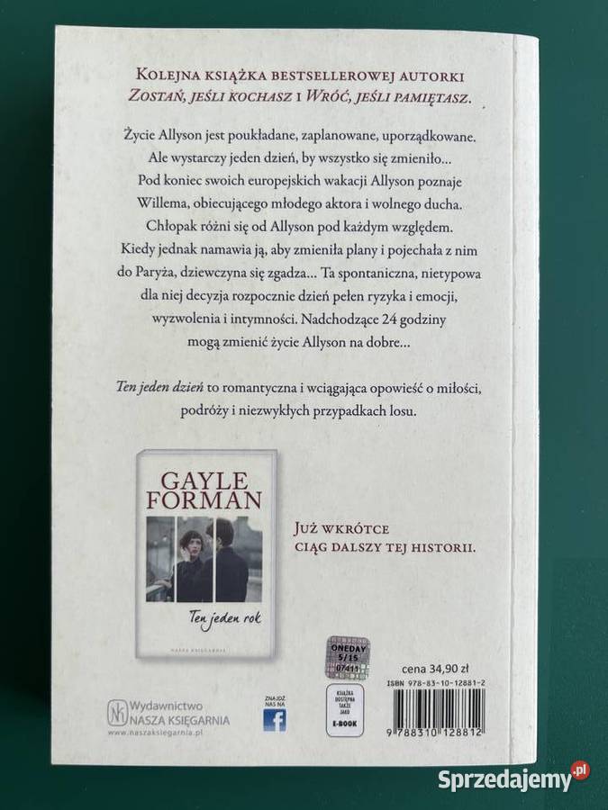 Ten jeden dzień Gayle Forman Lublin