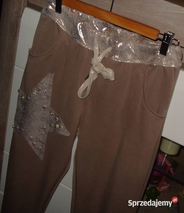 Legginso Spodnie gwiazdy Cekiny dodatek złota r Inny wzór
