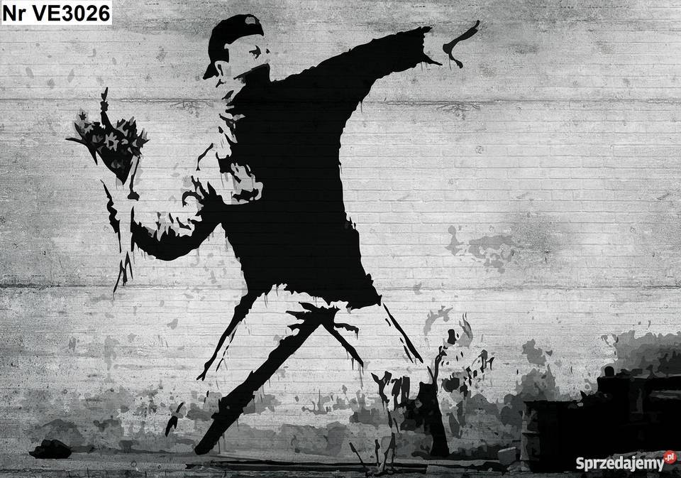 Tapeta fototapeta Banksy Grafika Graffiti wewnętrzne wielkopolskie Leszno
