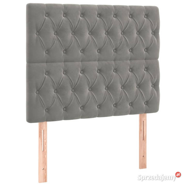 Zagłówek do łóżka z LED jasnoszary 90x7x118128 Warszawa