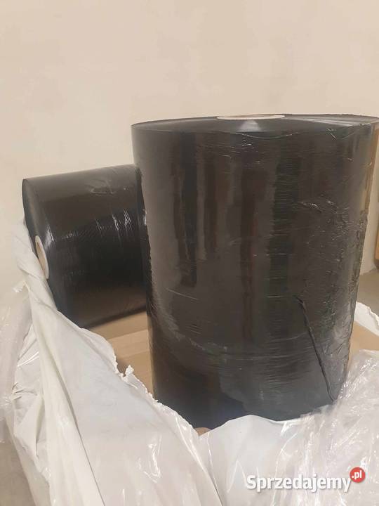 Folia stretch JUMBO czarna 23mik wielkopolskie
