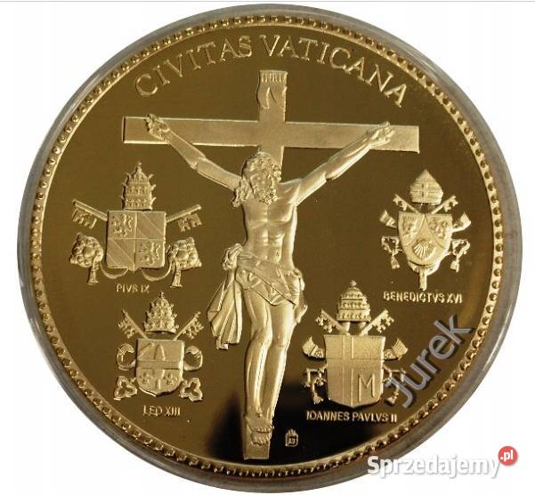 Olbrzym Gigant 70 mm MEDAL MONETA Jan Paweł II Sosnowiec