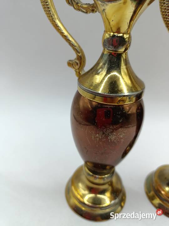 Metal dwa angielskie dzbanki wazony z głową Zamość