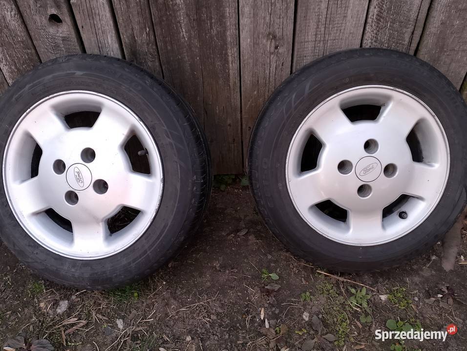 Oryginalne alufelgi Ford z oponami R14 aluminiowe Jędrzejów sprzedam
