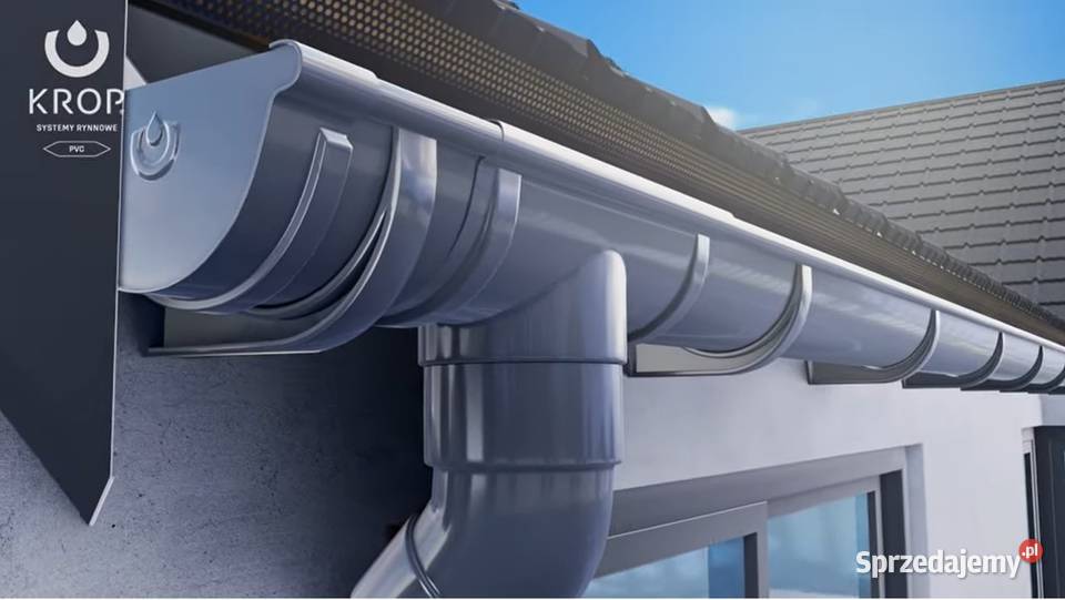 Krop HAK DOKROKWIOWY UCHWYT RYNNY PVC DŁUGI BRĄZ Materiały budowlane podlaskie Hajnówka