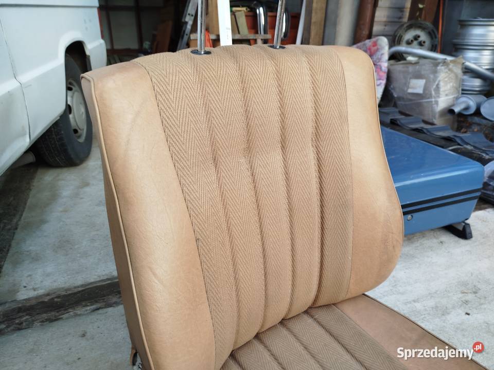 Mercedes W123 fotele dattel jodełka 2 seria Konopiska