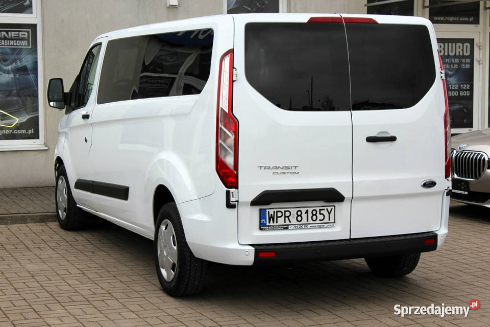 Ford Transit Custom 9osob L2 130 Salon FV23 1WŁ Transit  Custom Sokołów
