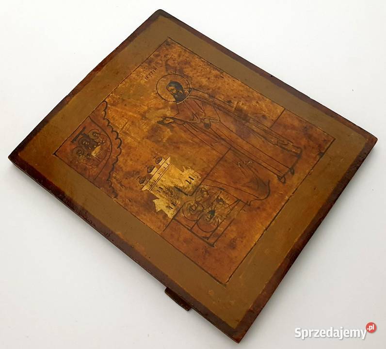 Ikona Święty Sergiusz z Radoneża grobie Rodziców Warszawa