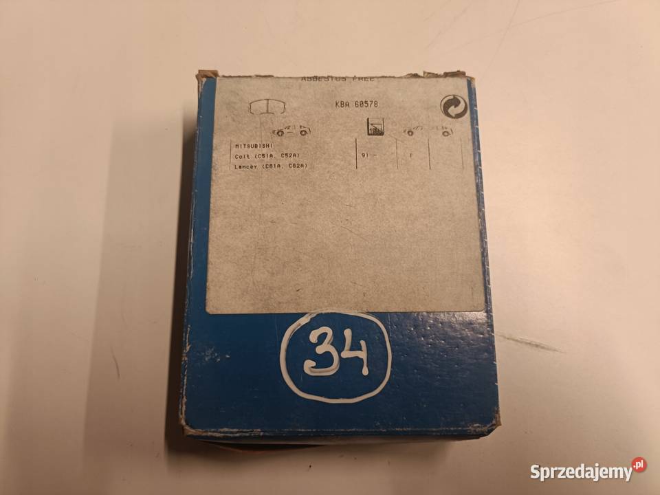 KLOCKI HAMULCOWE Mitsubishi Colt IV Lancer lubelskie Rudka