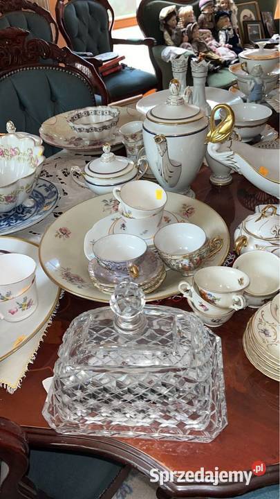 Kryształowa maselnica Serownica Elegancka pomorskie Gdańsk