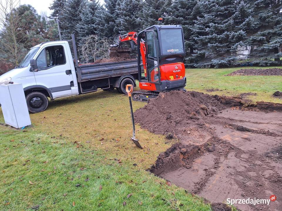 Minikoparka z wywrotka podlaskie Nowodworce